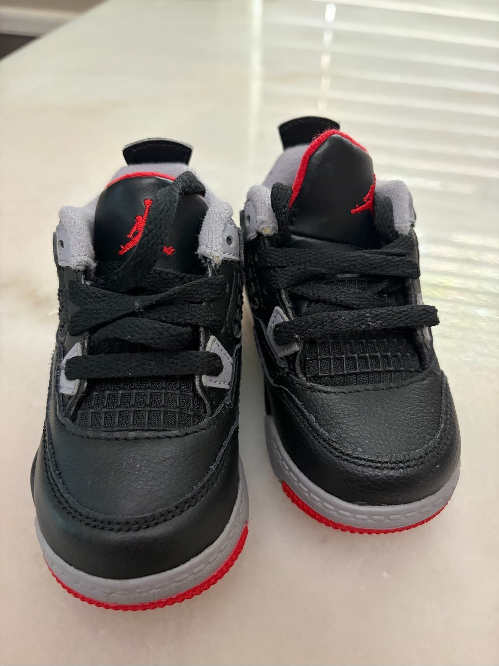 Nike Jordan Retro Kids Black and Red Basketball Shoes
